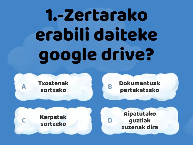 Google Drive Quiz
