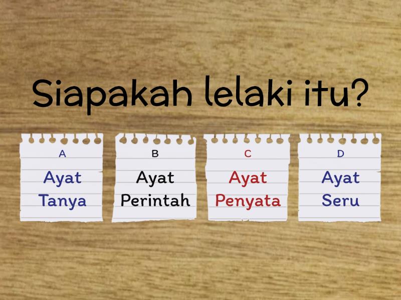 Jenis Ayat ( Ayat Penyata, Ayat Seruan, Ayat Tanya Dan Ayat Perintah ...