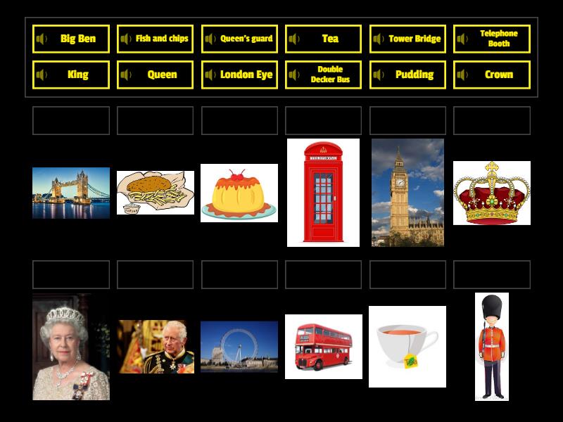 UK symbols - Match up