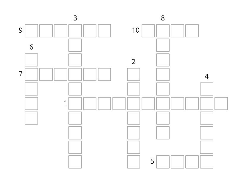 The picture of Dorian Gray - Crossword