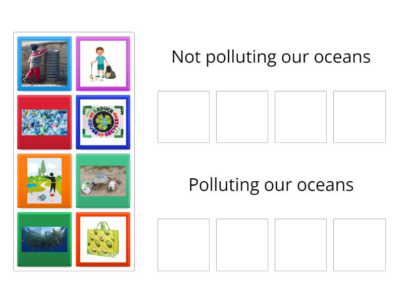 How to look after our oceans - Group sort
