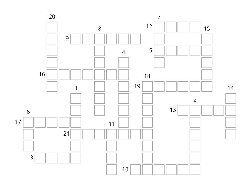 VERBOS DE COCINA EN IMPERATIVO Crucigrama