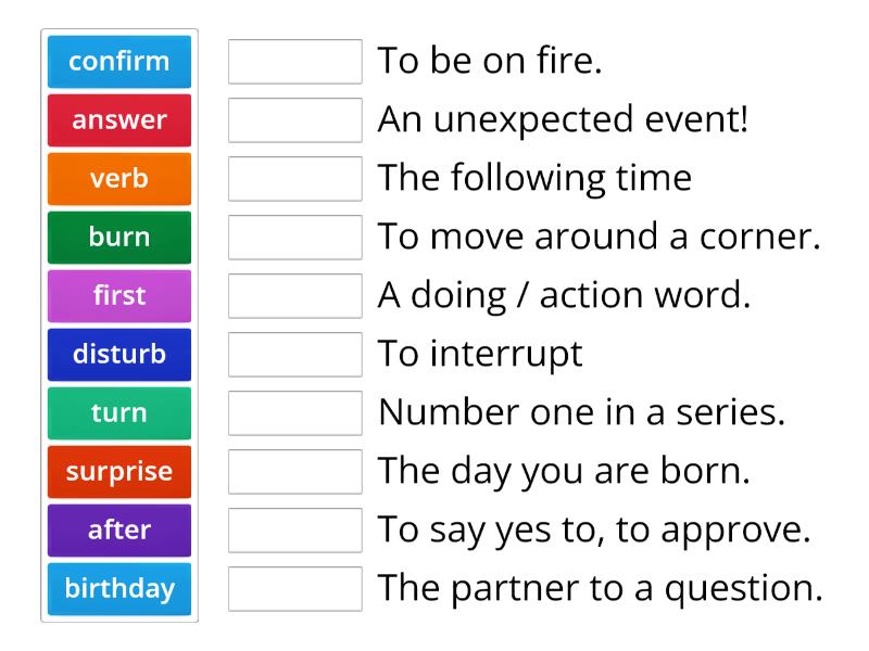 'ew' Definition Match - Match Up