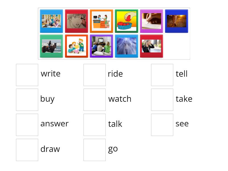 Verbs Spotlight 4 (part1) - Match up