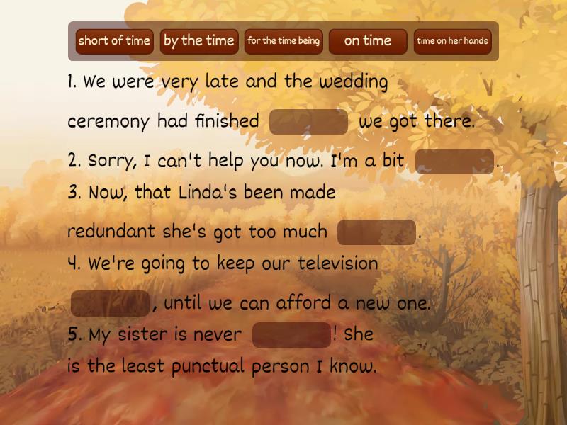 Expressions with time. EF Advanced Uzupełnij zdanie