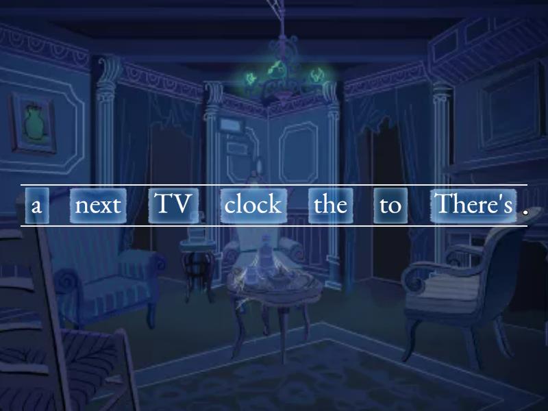 There's Behind, between, next to Unjumble