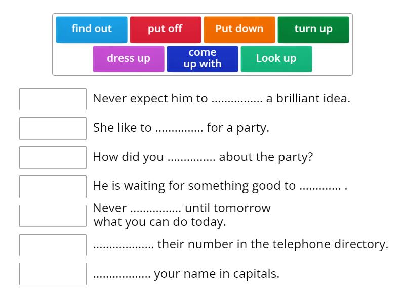 Phrasal verbs B1 (Job) - Match up