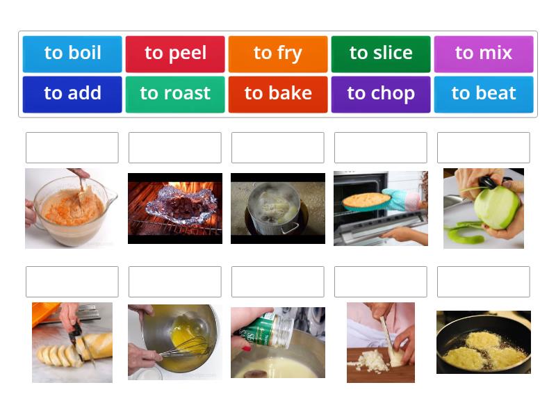 Cooking Vocabulary Match Up