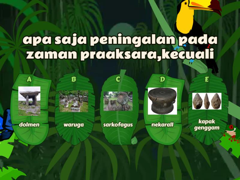 Hasil Peninggalan Kebudayaan Masa Praaksara - Quiz