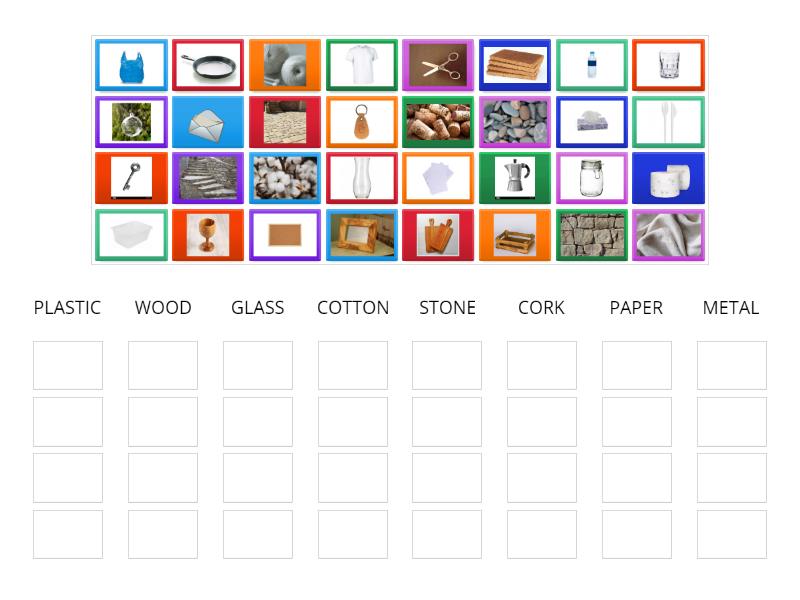 MATERIALS - Group sort