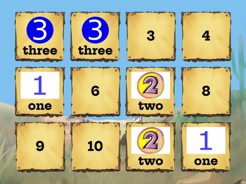 L2 W1 Numbers - Matching pairs