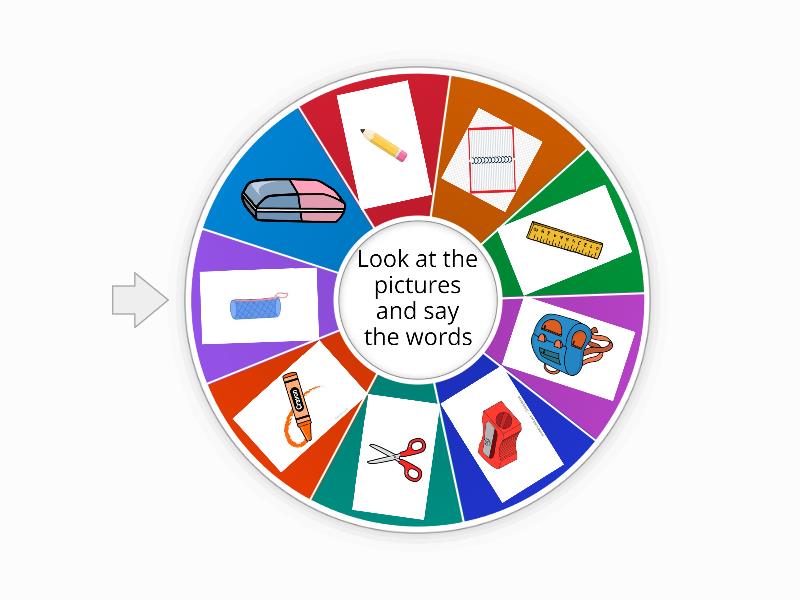 Classroom objects TTO G2 - Spin the wheel