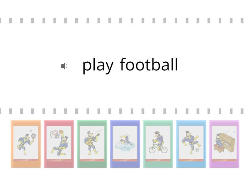 Kid's box 1. Unit 9. Fun time - Find the match