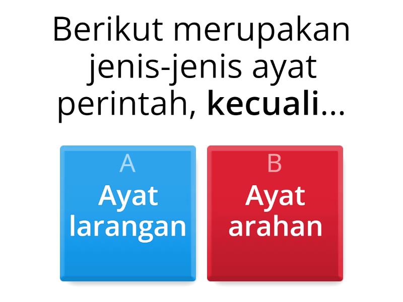 AYAT PERINTAH - Quiz