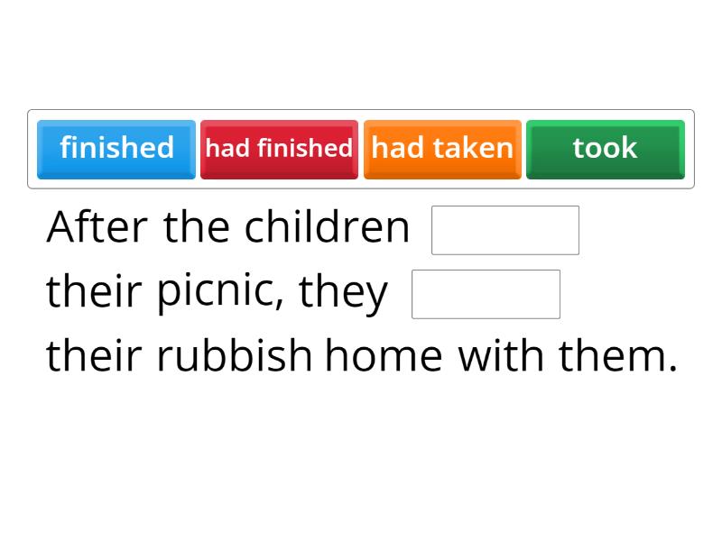 Choose the right variant - Complete the sentence