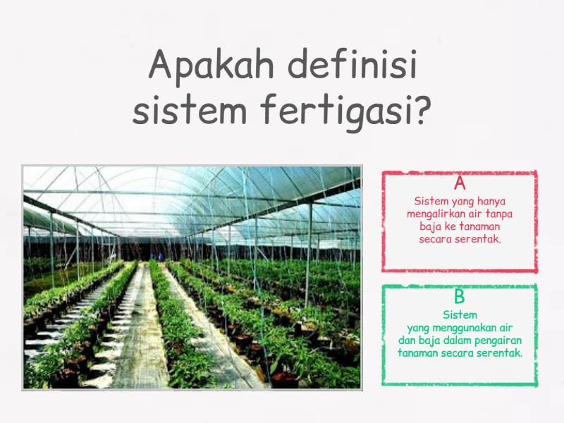 sistem fertigasi - Test