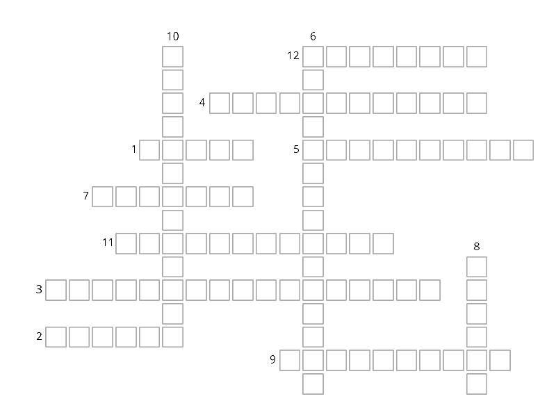 Cruzadinha: Fontes De Energia - Crossword