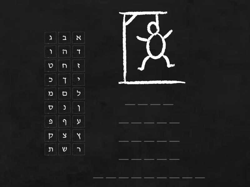 איש תלוי - עשרת דיברות המשצ (המש''צ האידיאלי) - Hangman