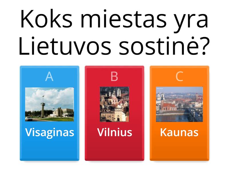 Pažink Lietuvą - Quiz