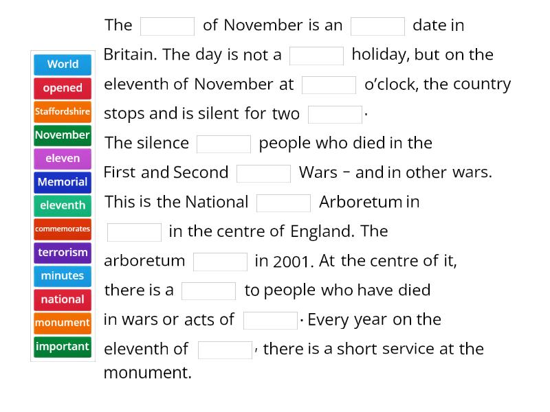 59 2C Remembrance Day: Script - Palabra perdida