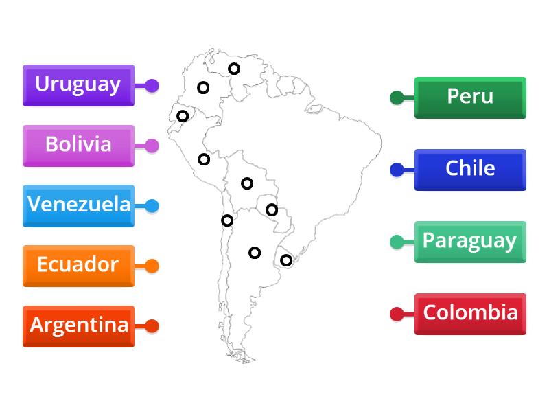 Latin America: Label The Spanish-Speaking Countries - Diagrama Con ...