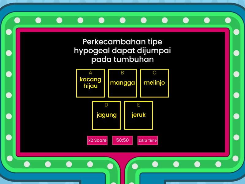 Pertumbuhan Dan Perkembangan - Gameshow Quiz