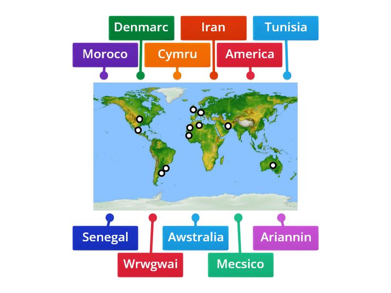 Cwpan Y Byd 2022 - Labelled Diagram