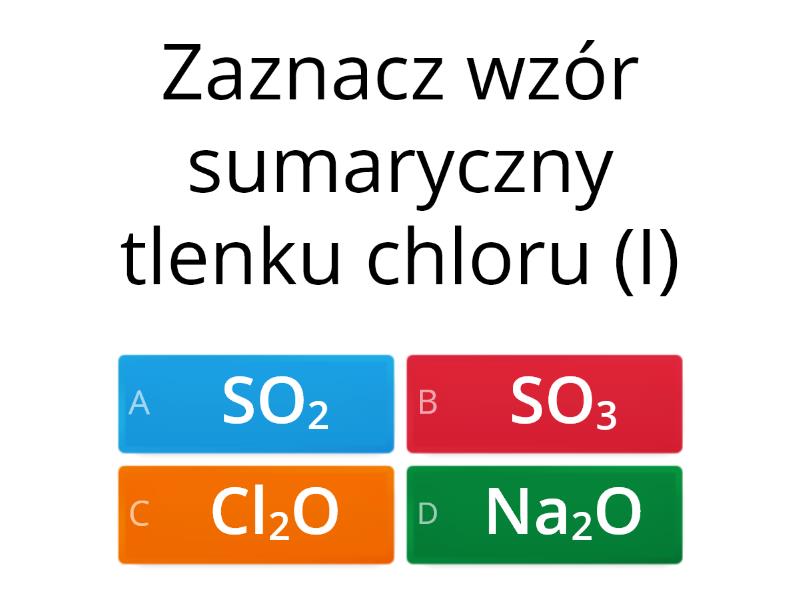 Systematyka Związków Nieorganicznych - Test