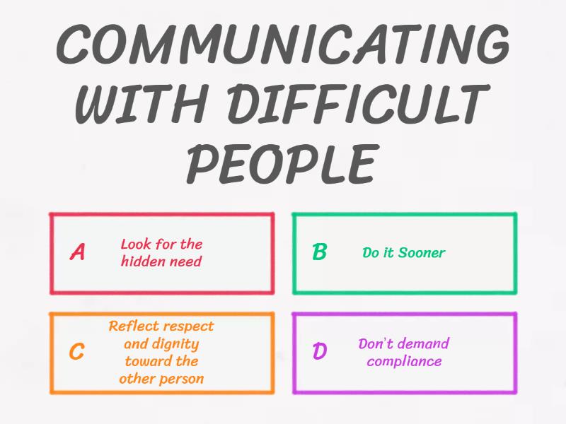 IMPROVING EFFECTIVE COMMUNICATION SKILLS Quiz
