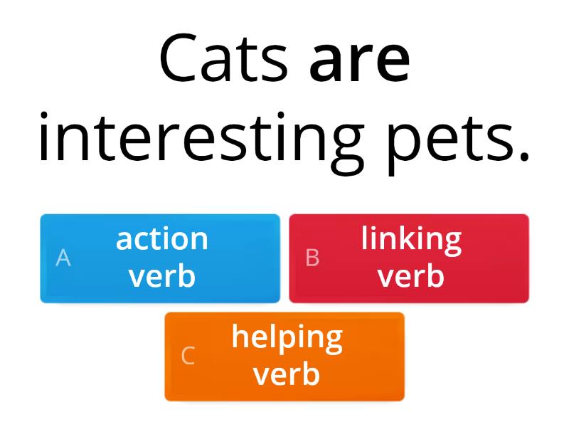 Types Of Verbs- Select The Type Of Verb For The BOLDED Word - Quiz