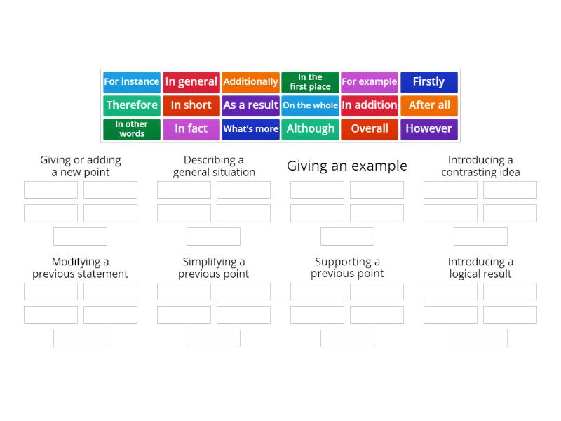 Vocabulary & expressions - Group sort
