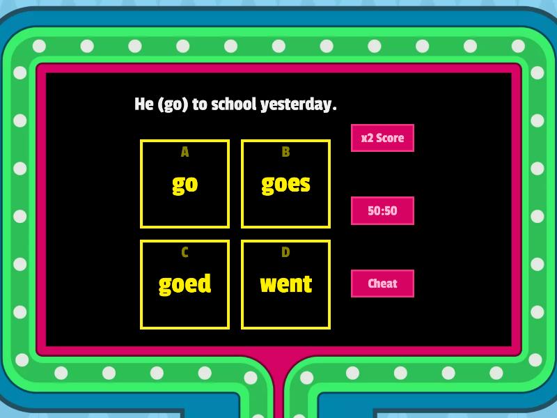 . Example - Gameshow quiz