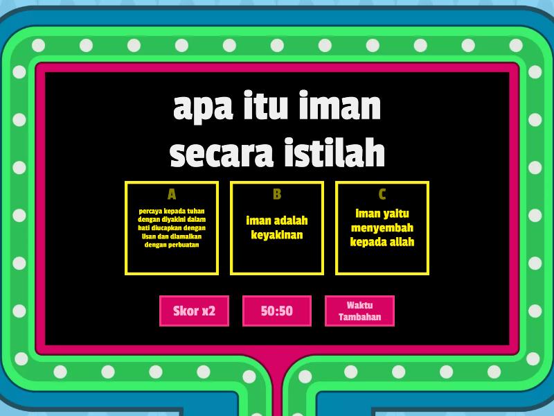 Quiz Iman Dan Syuaibul Iman - Gameshow Quiz