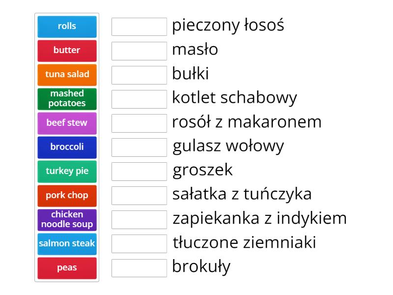 wordwall brainy 6 unit 5 meals