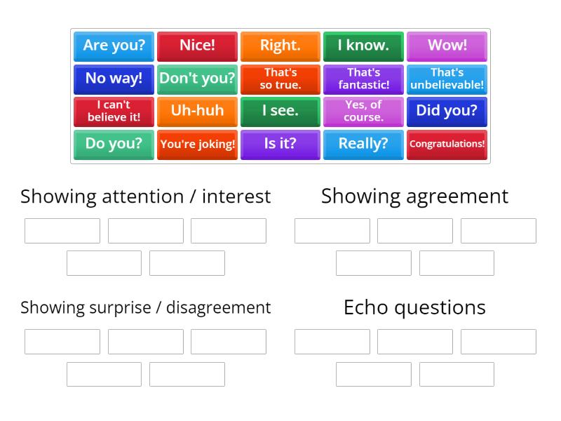 Small Talk Techniques - Group sort