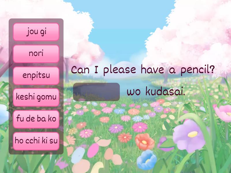 Stationery Items Sentences Fill in the blank Complete the sentence