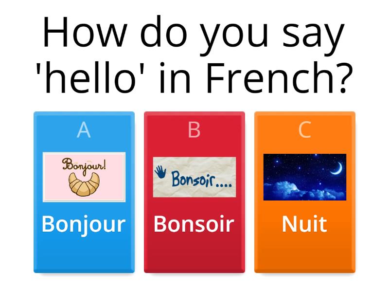 French Greetings Quiz