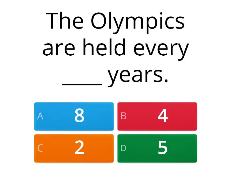 2020 Olympics for Kids - Quiz