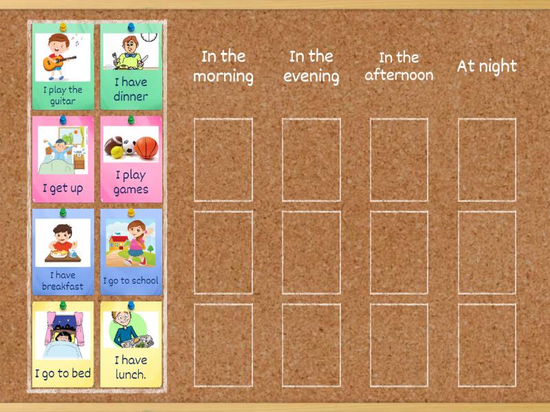 Daily routine - Group sort