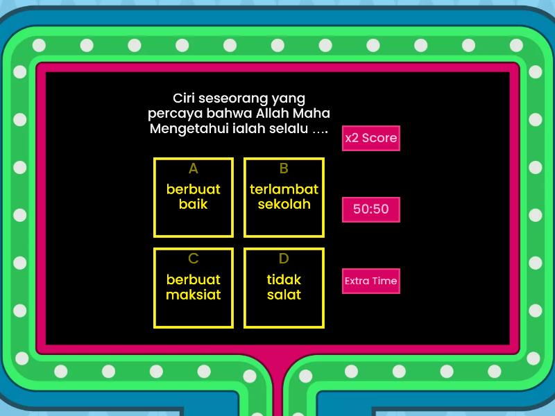 Allah Maha Mengetahui Dan Maha Mendengar - Gameshow Quiz