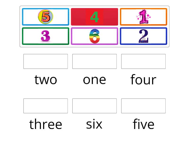 Number Words - Match up