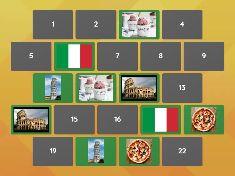 JUGUEMOS CON ITALIA - Matching pairs