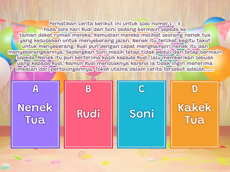 Bahasa Indonesia Membaca Lancar - Quiz