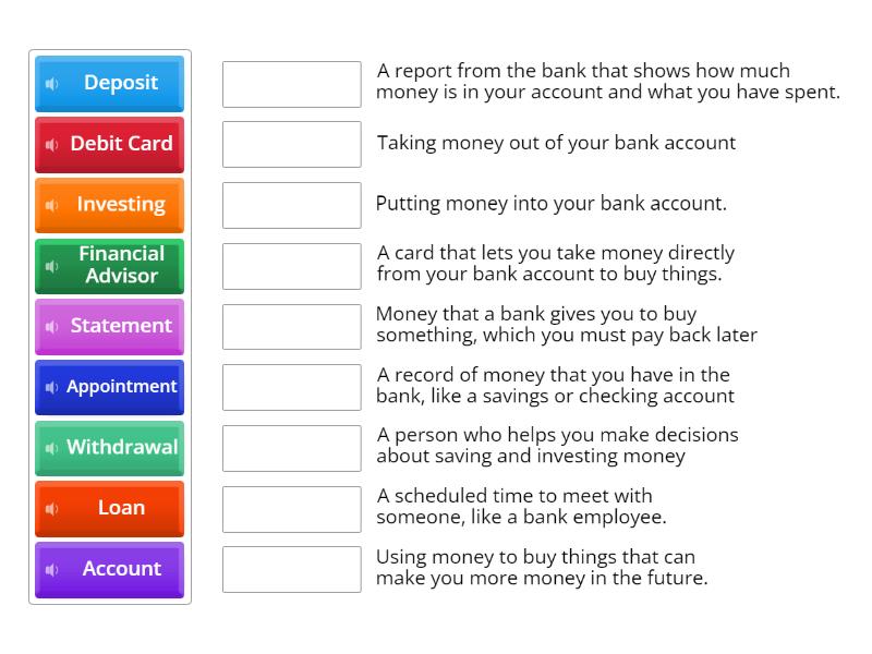 Banking - Match up