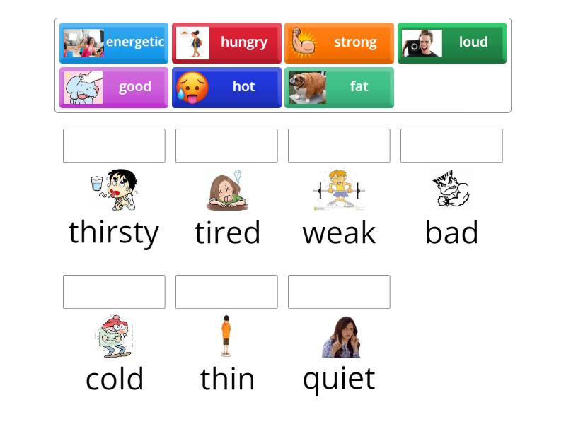 Kid's Box 3 Unit 6 (adjectives) - Match up