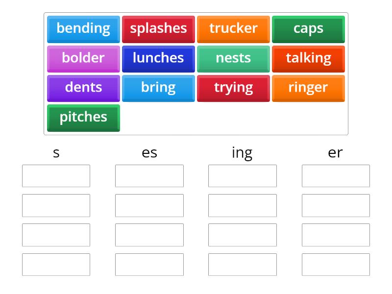 S3 L5: Word Sort - Group sort