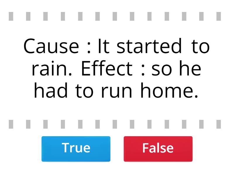 False Cause And Effect