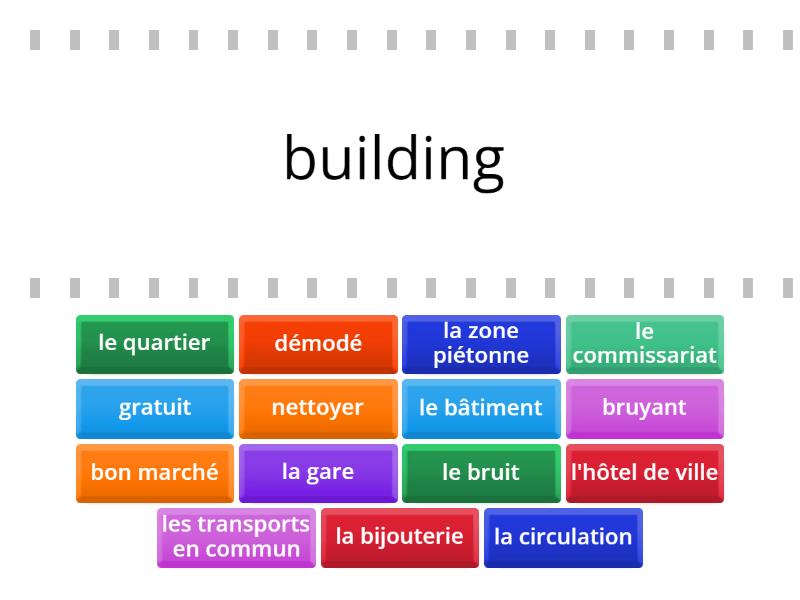 Ma ville - revision - Find the match