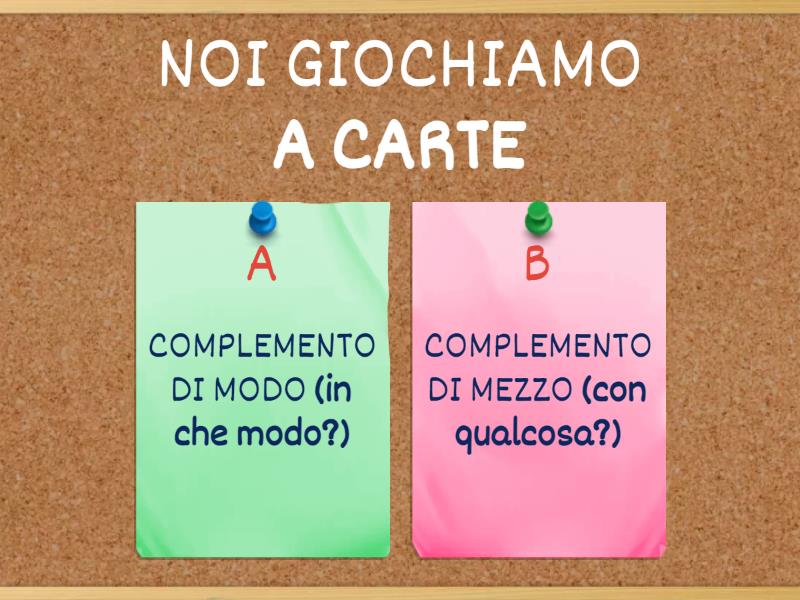 ANALISI LOGICA: COMPLEMENTO DI MEZZO O DI MODO? - Quiz