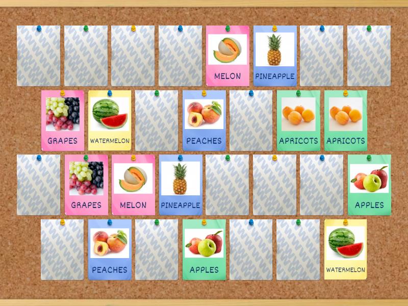 FRUIT MEMORY - Matching pairs